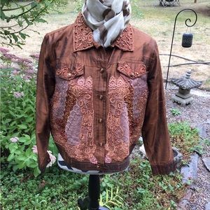 Coldwater Creek Retro Embellished Jacket